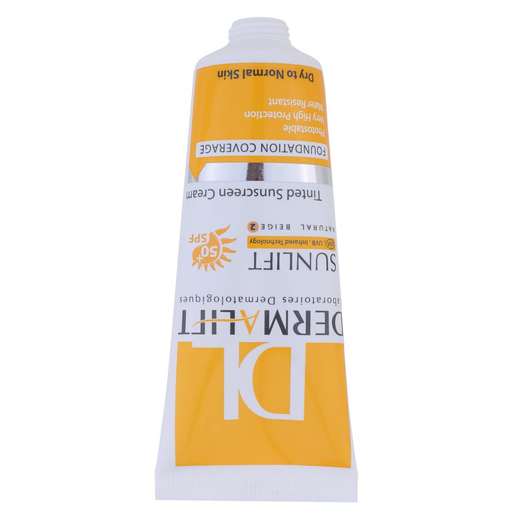 کرم ضدآفتاب درمالیفت مدل SPF50 پوست خشک 2، حجم 40 میلیلیتر