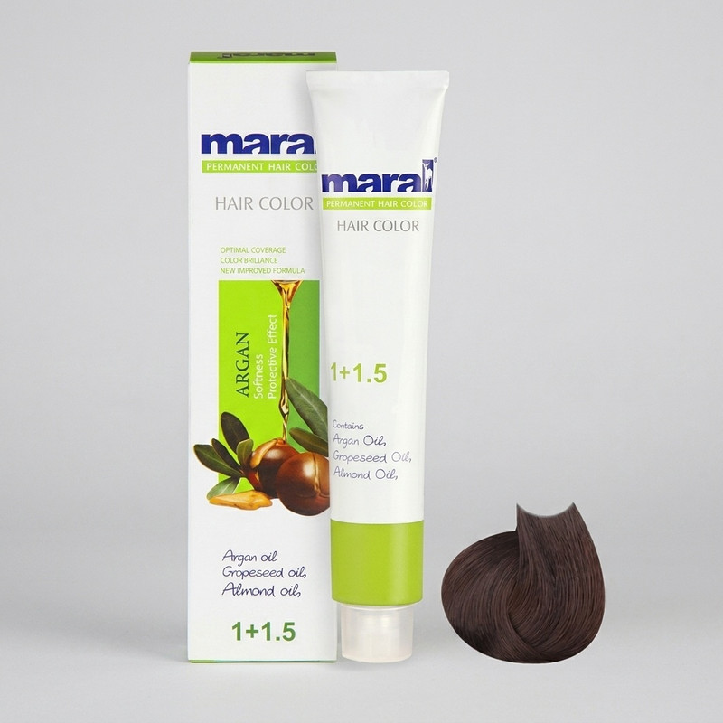 رنگ مو مارال سری طبیعی شماره 4.0 حجم 100 میلی لیتر رنگ قهوه ای متوسط