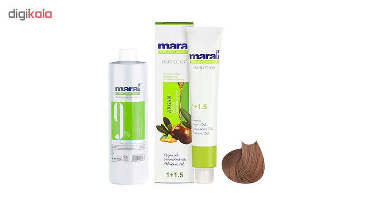 کیت رنگ مو مارال شماره 5.8 رنگ قهوه ای شکلاتی روشن