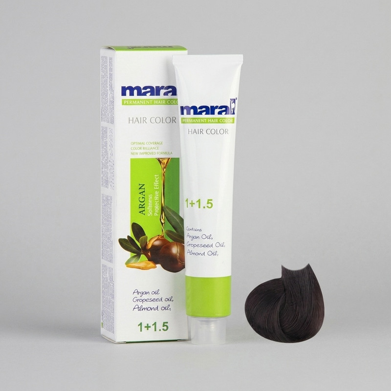 رنگ مو مارال سری دودی مدل قهوه ای دودی تیره شماره 3.1