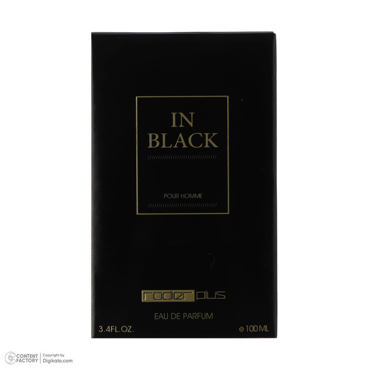 ادو پرفیوم مردانه رودیر پلاس مدل In Black حجم 100 میلی لیتر