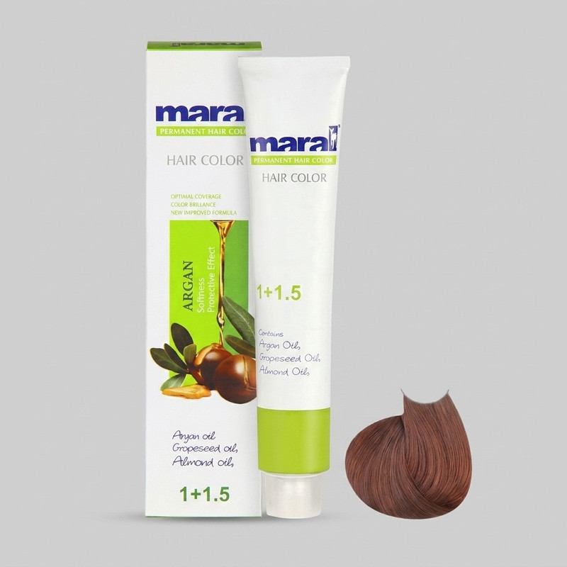 رنگ مو مارال سری طلایی شماره 5.5 رنگ قهوه ای طلایی روشن