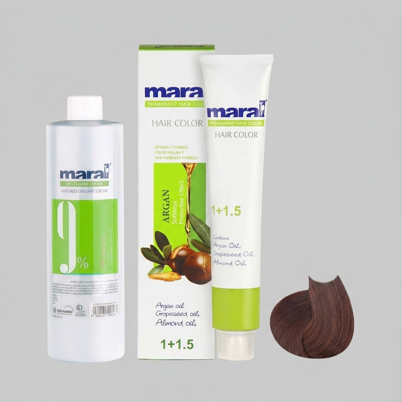 کیت رنگ مو مارال سری الگانس شماره 5.89 رنگ دارچینی