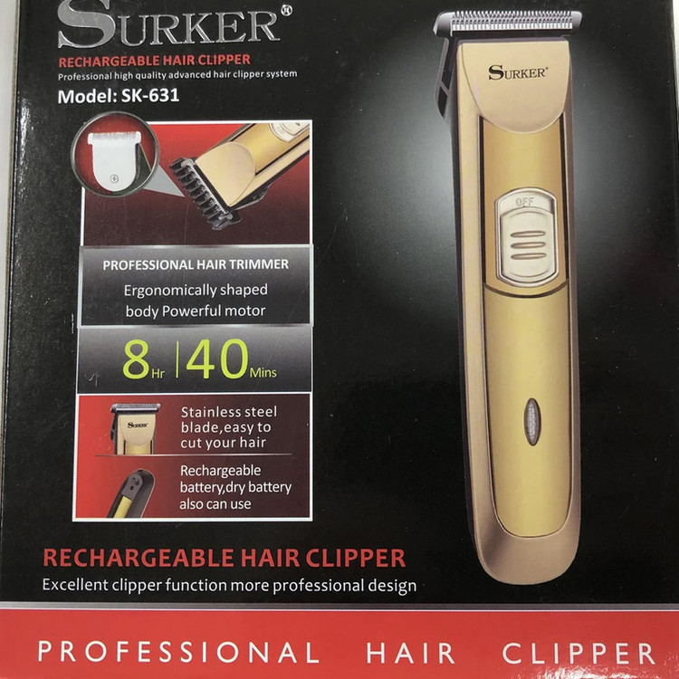 ماشین Surker sk-631 اصلاح موی سر و صورت - باطری جدا شونده