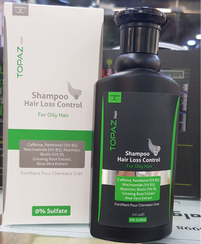 شامپو ضد ریزش مو توپاز مدل anti chute cheveux gras حجم 200 میلی لیتر