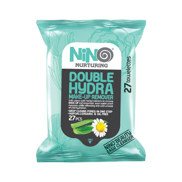 دستمال مرطوب نینو مدل Double Hydra بسته ۲۷ عددی