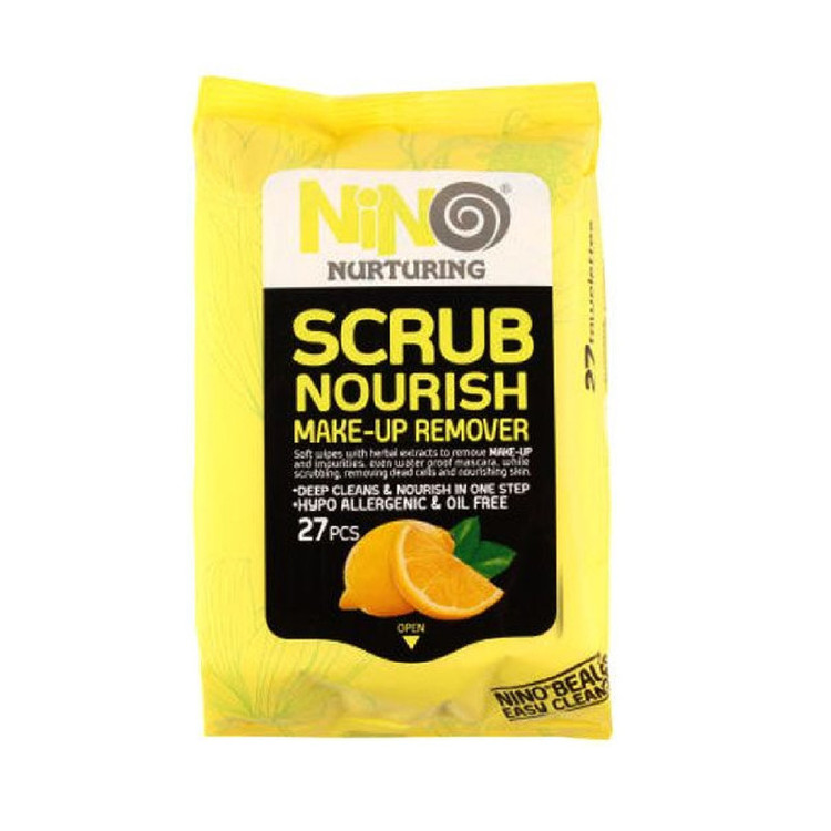 دستمال مرطوب نینو مدل Scrub Nourish